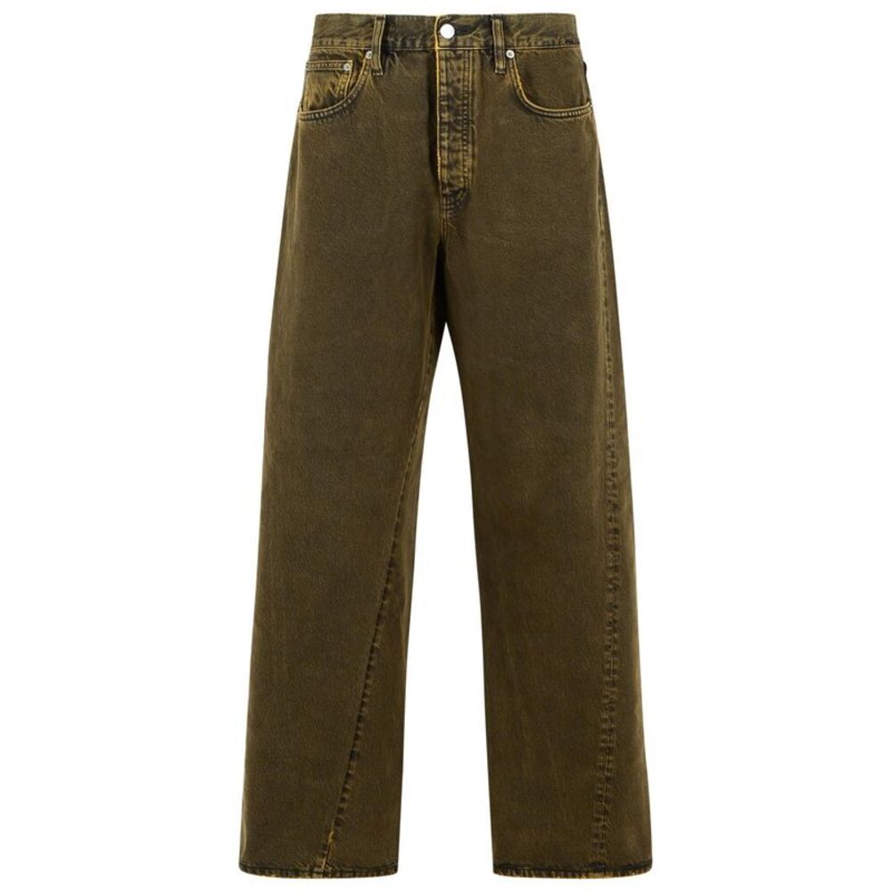 Sunflower 'Wide Twist' Brown Cotton Jeans Men